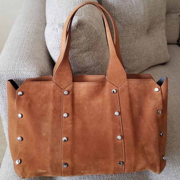 Jimmy Choo Brown Lockett Shopper Tote - Picture 5 of 16